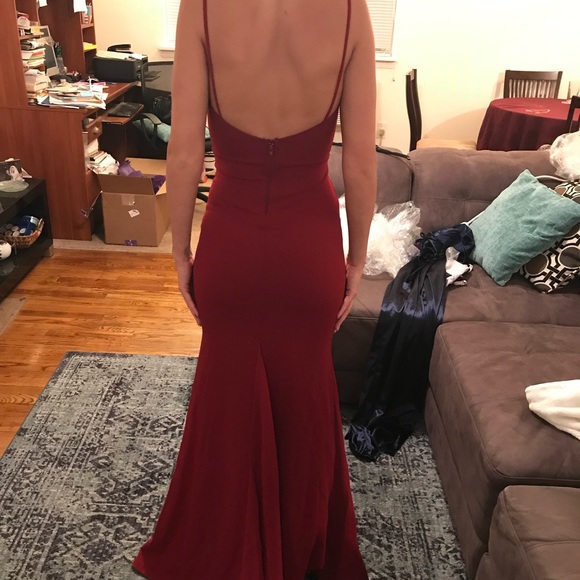 Red formal dress - Picture 2 of 2